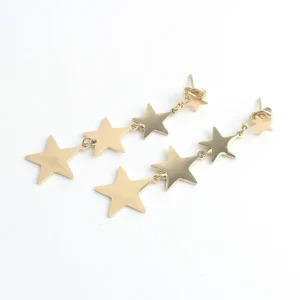 Quantité Limitée Étoiles, étoiles, étoiles - Boucles d'oreilles - Acier inoxydable