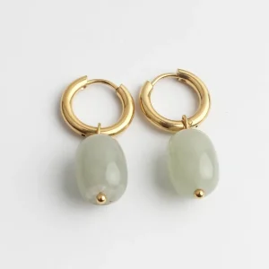 Livraison Mondiale Felicia - Boucles d'oreilles - Pierre naturelle - Acier inoxydable