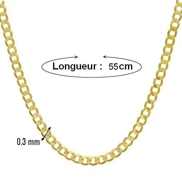 Dernier Modèle Collier mixte - Maille cheval 0.3 - 55 cm