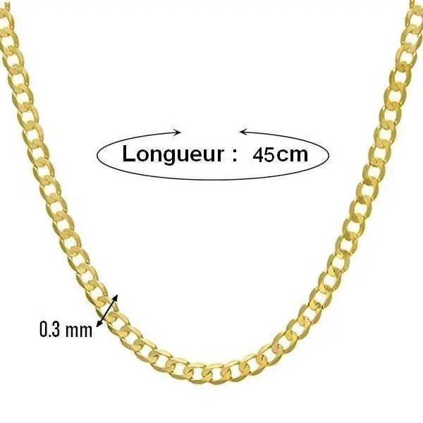 Collier mixte - Maille cheval 0.3 - 45 cm Commander Vite