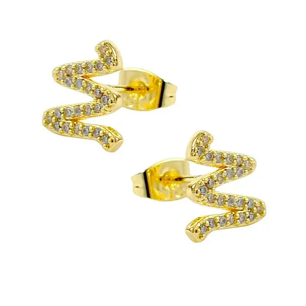 Pas Cher Boucles d'oreilles femme zig zag