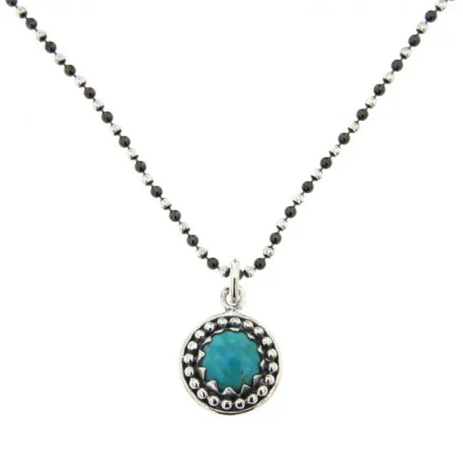 Acheter En Ligne Collier Argent KELT Perle Turquoise | BIJOUX FEMME