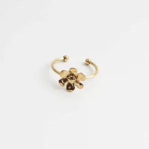 Kae Flower - Bague - Acier inoxydable - Ajustable Original