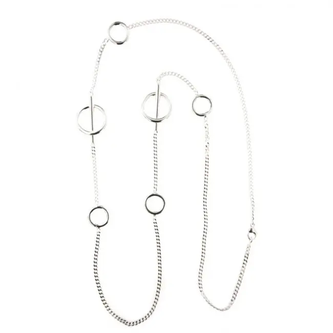 Sautoir Argent 6 anneaux | BIJOUX FEMME Dernier Modèle