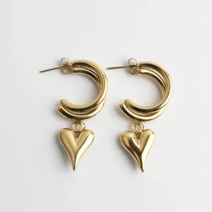Lovely - Boucles d'oreilles - Acier inoxydable Authentique