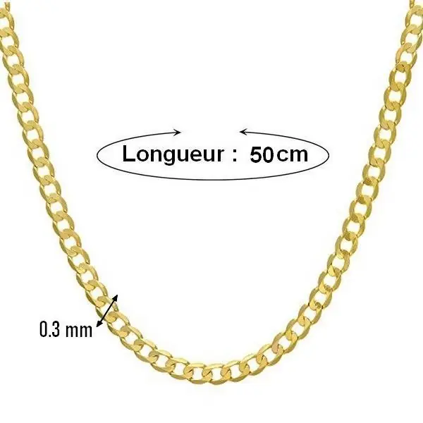 Collier mixte - Maille cheval 0.3 - 50 cm Certifié
