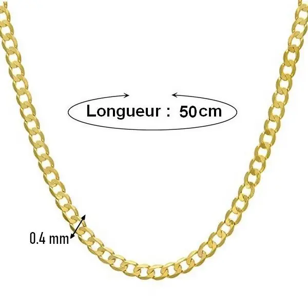 En Vogue Collier mixte - Maille cheval 0.4 - 50 cm