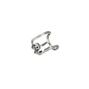 Promotion Bague Or Blanc 375/1000 "Roia" Diamants 0,17/34