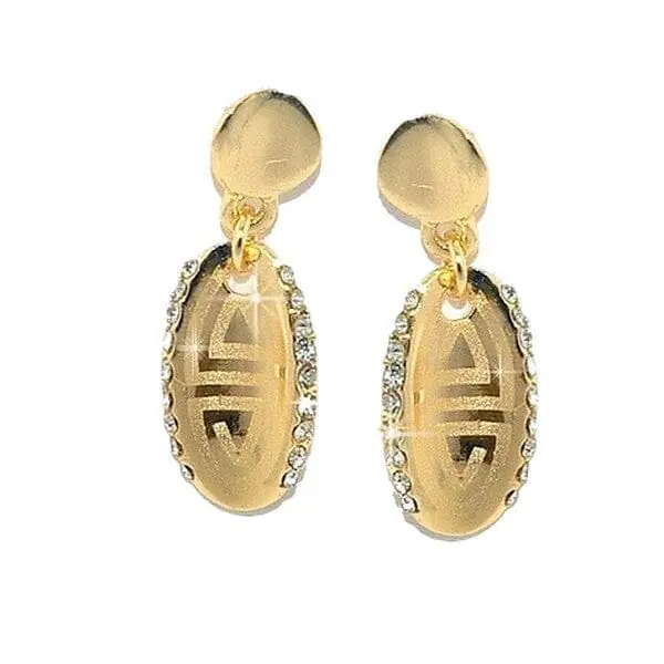 Nouveauté Boucles d'oreilles ovales petits diamant cz