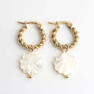 Linde - Boucles d'oreilles - Acier inoxydable Top Qualité