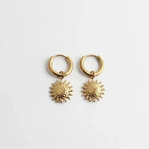 Nouvelle Collection Tournesol - Boucles d'oreilles - Acier inoxydable