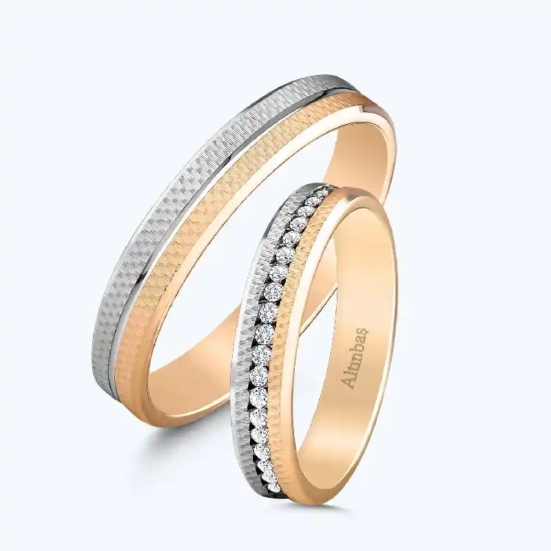 Authentique Alliances Couple Or