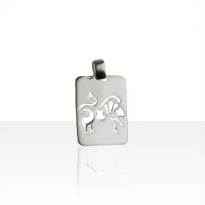 Pendentif zodiaque Argent GM LION | BIJOUX ESOTERIQUES | MADILAR Usine Directe