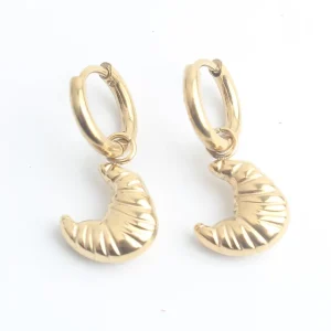 Croissant - Boucles d'oreilles - Acier inoxydable Offre Spéciale