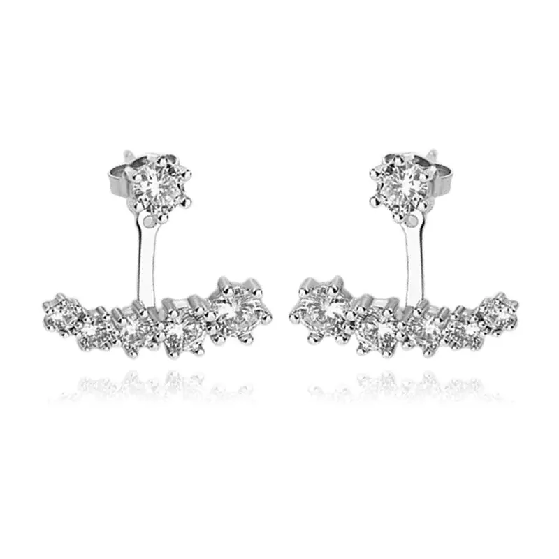 Boucles d'oreilles argent 925 lignée de strass Livia Commander Vite