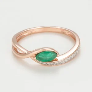 Solde Bague Or Rose 375/1000