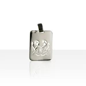 Pendentif zodiaque Argent GM GEMEAUX | BIJOUX ESOTERIQUES | MADILAR Produit De Marque
