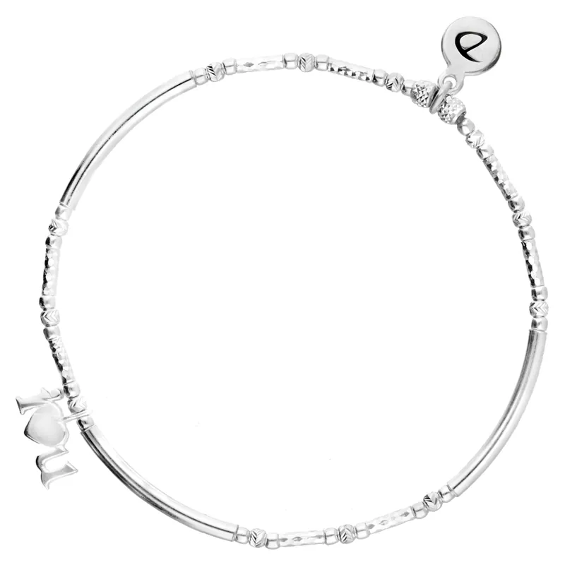 Promotion Saisonnière BRACELET ÉLASTIQUE I LOVE YOU TUBES LISSES ET DIAMANTES