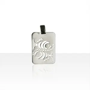 Pendentif zodiaque Argent GM POISSONS | BIJOUX ESOTERIQUES | MADILAR Offre Exclusive