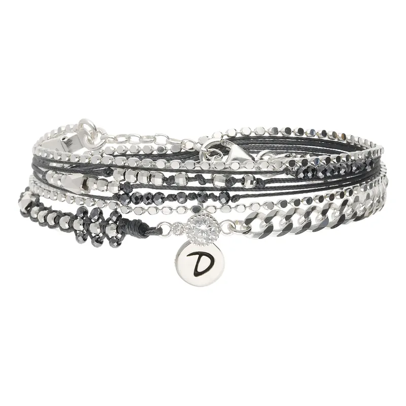 Offre Exclusive Bracelet 2 Tours Argent 925 Gris Le Précieux