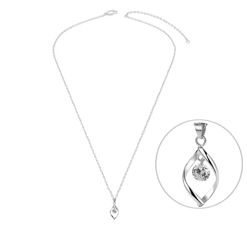 Expédié Aujourd’hui Collier argent 925 oxyde blanc