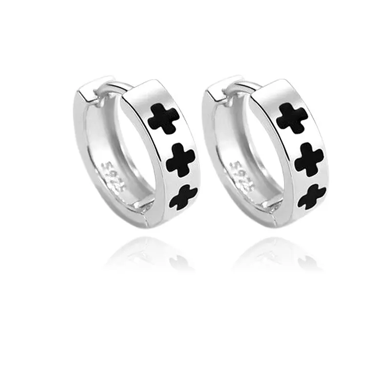 Usine Directe Boucles d'oreilles argent 925 Créoles Maëva