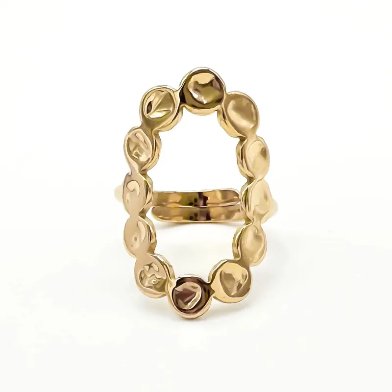 Prix Promo Ila - Bague - Acier inoxydable - Ajustable