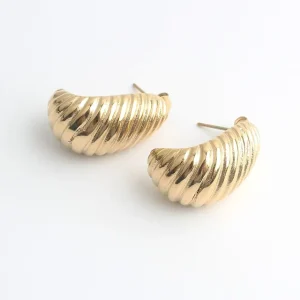 Rubis - Boucles d'oreilles - Acier inoxydable Fait Main