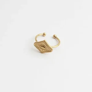 Eyes On You - Bague - Acier inoxydable - Ajustable Remise