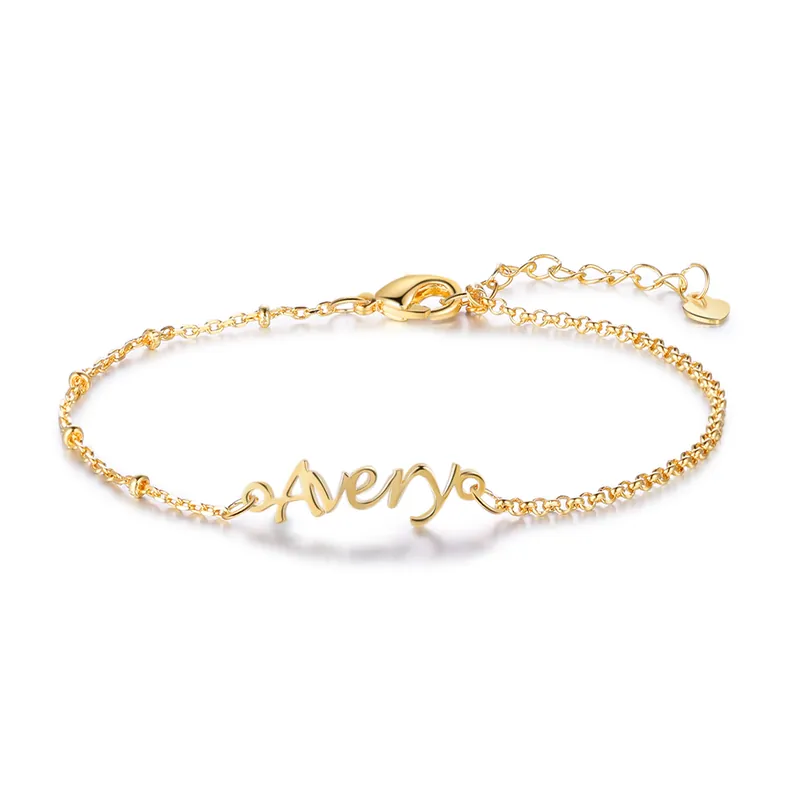 Populaire Bracelet 1 prénom personnalisé Bracelet de cheville