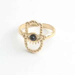 Zahra - Bague - Acier inoxydable - Ajustable Tendance