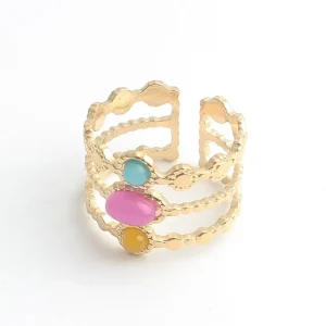 Prix Bas Famke - Bague - Acier inoxydable