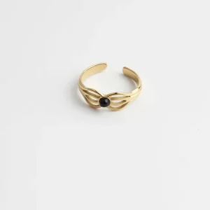Meilleur Prix Camille - Bague - Acier inoxydable - Ajustable