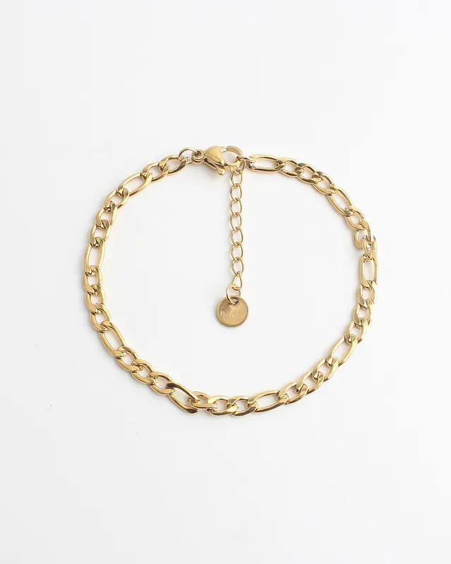 Petite chaîne - Bracelet - Design Your Own - Acier inoxydable Jusqu’à Épuisement Des Stocks