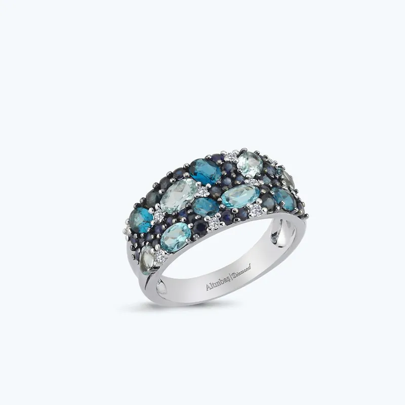 Bon Plan Bague Ovale Topaze Diamant