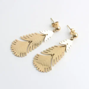 Robine - Boucles d'oreilles - Acier inoxydable Commande En Gros
