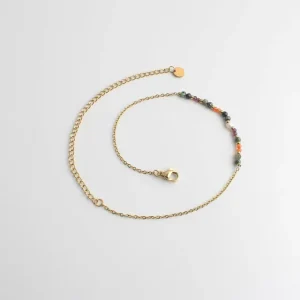 Tira - Bracelet de cheville - Pierre naturelle - Acier inoxydable Gros Lot