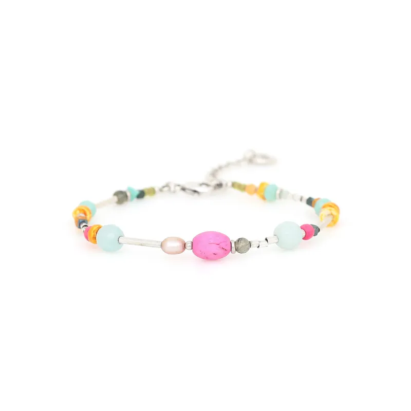 Seulement Aujourd’hui Bracelet ajustable rose - Tendance Perles - Lyna