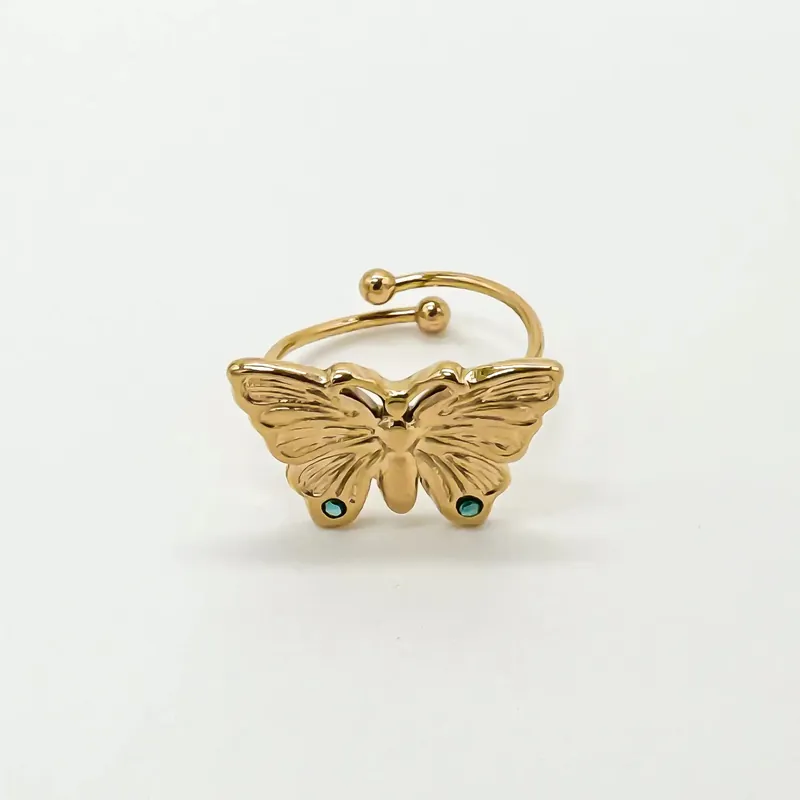 Expédition Rapide Butterfly - Bague - Acier inoxydable - Ajustable