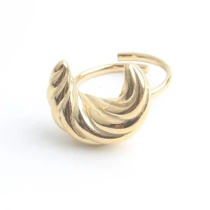 Croissant - Bague - Acier inoxydable - Ajustable Commander Maintenant