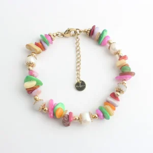 Rainbow Shell - Bracelet - Acier inoxydable Soldes