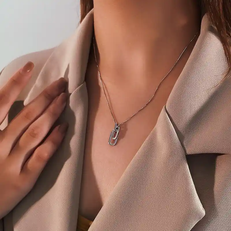 Mère & Fille Pour Toujours Liées Ensemble - Collier Argent 925 Pour Les Femmes Cadeau Soldes