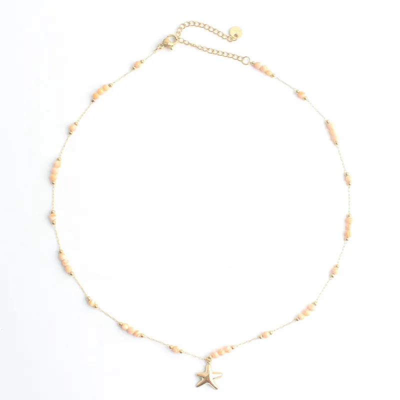 Satisfait Ou Remboursé Étoile de mer - Collier - Acier inoxydable