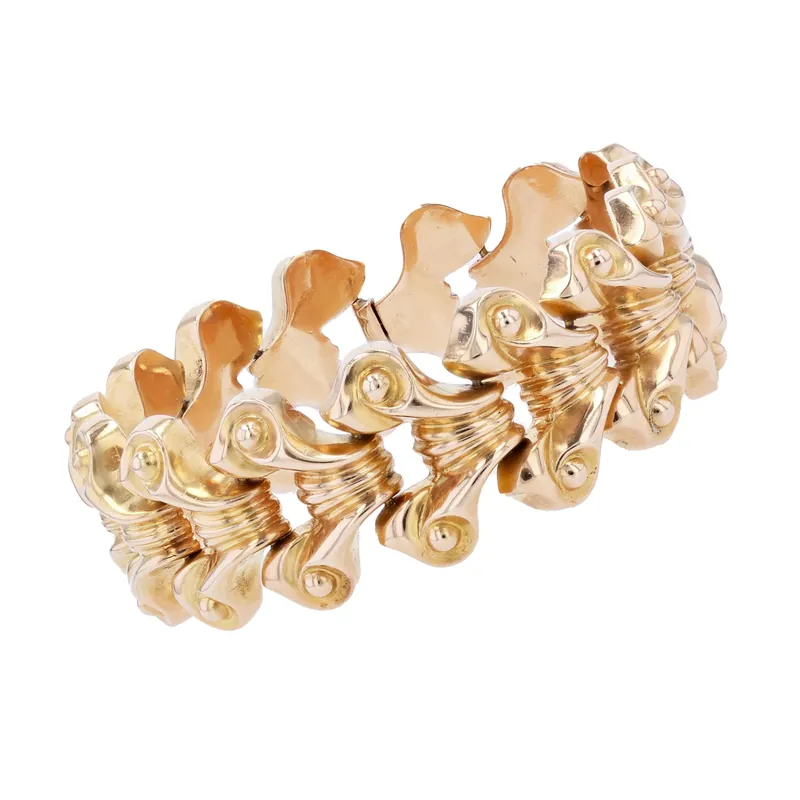 Populaire Bracelet tank reversible en or jaune