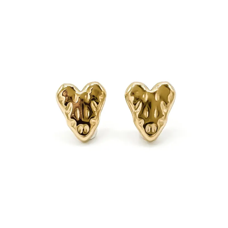 Hearts - Boucles d'oreilles - Boucles d'oreilles - Acier inoxydable Pas Cher