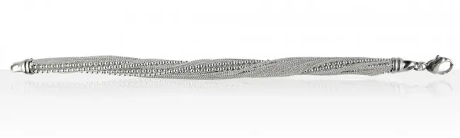 Bracelet Argent MULTI RANGS GM | BIJOUX ARGENT FEMME | MADILAR Prix Réduit