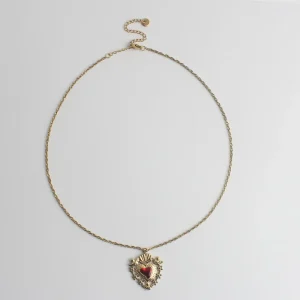 Beating Heart- Collier - Acier inoxydable Offre Du Jour