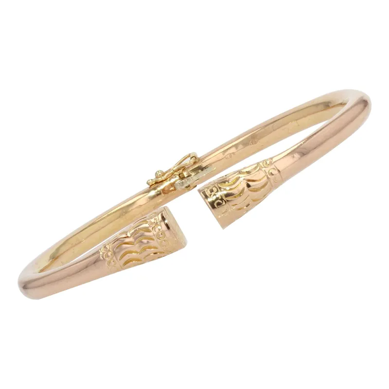 Bracelet jonc massif en or Top Vente