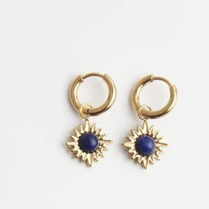 Acheter En Ligne Louelle - Boucles d'oreilles - Pierre naturelle - Acier inoxydable