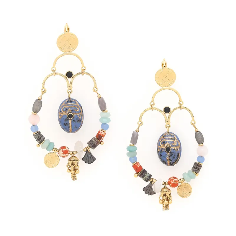 Produit De Marque Boucles d'oreilles dormeuses "gitanes" - Layla